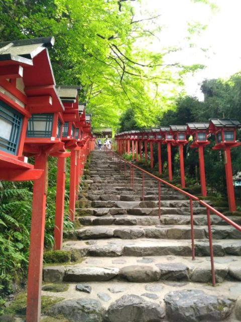 貴船神社の階段