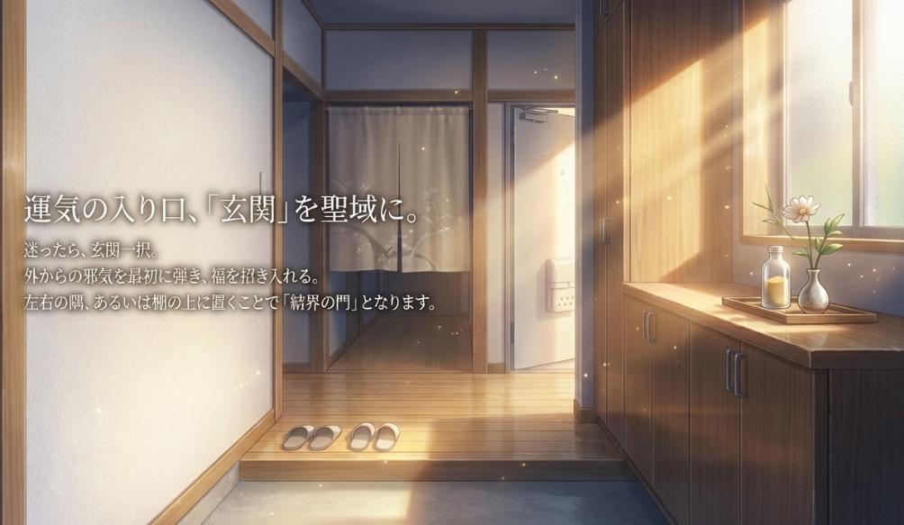 運気の入口「玄関」を出雲大社の砂で聖域にする