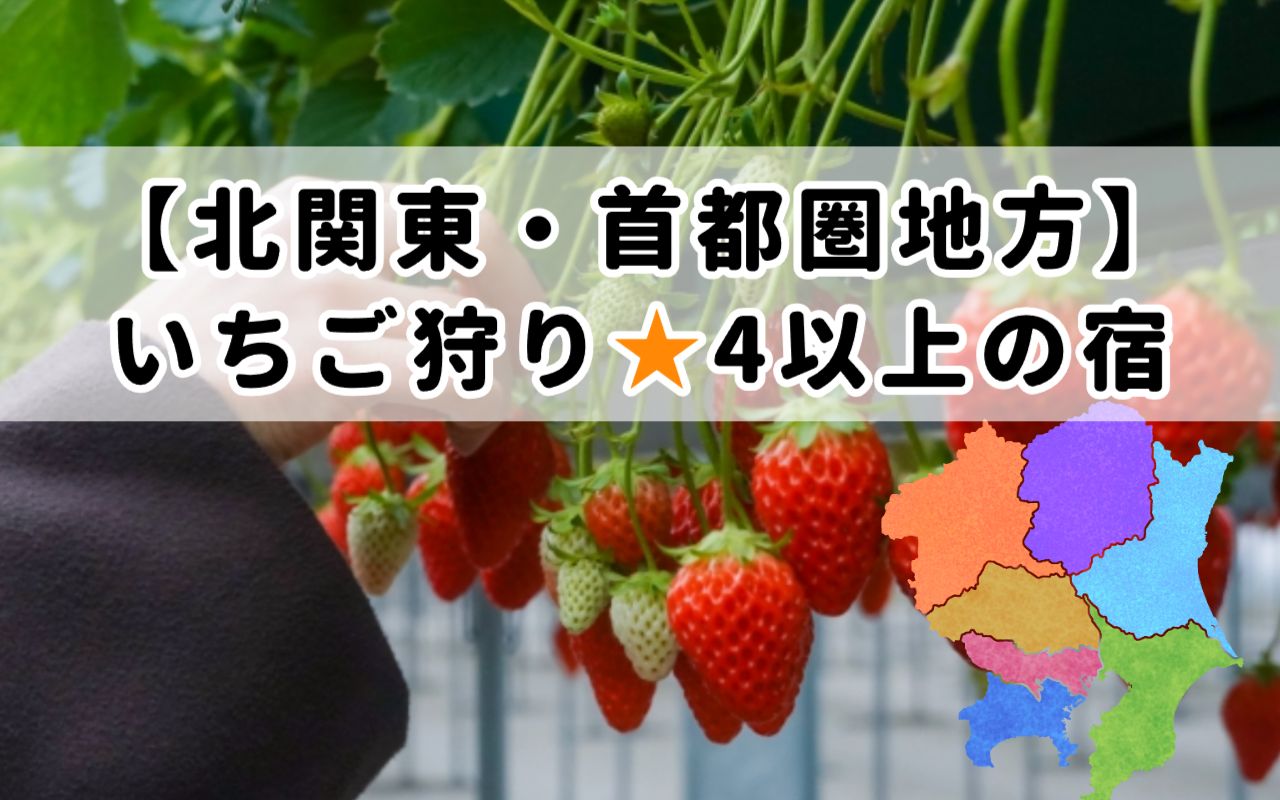 北関東・首都圏地方いちご狩り星4以上の宿