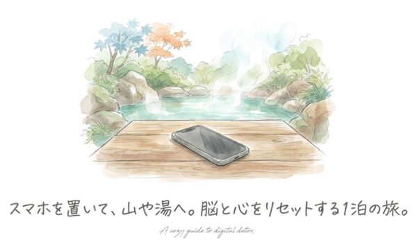 スマホを置いて、山や湯に浸かる宿泊。デジタルデトックスで脳と心をリセットする方法