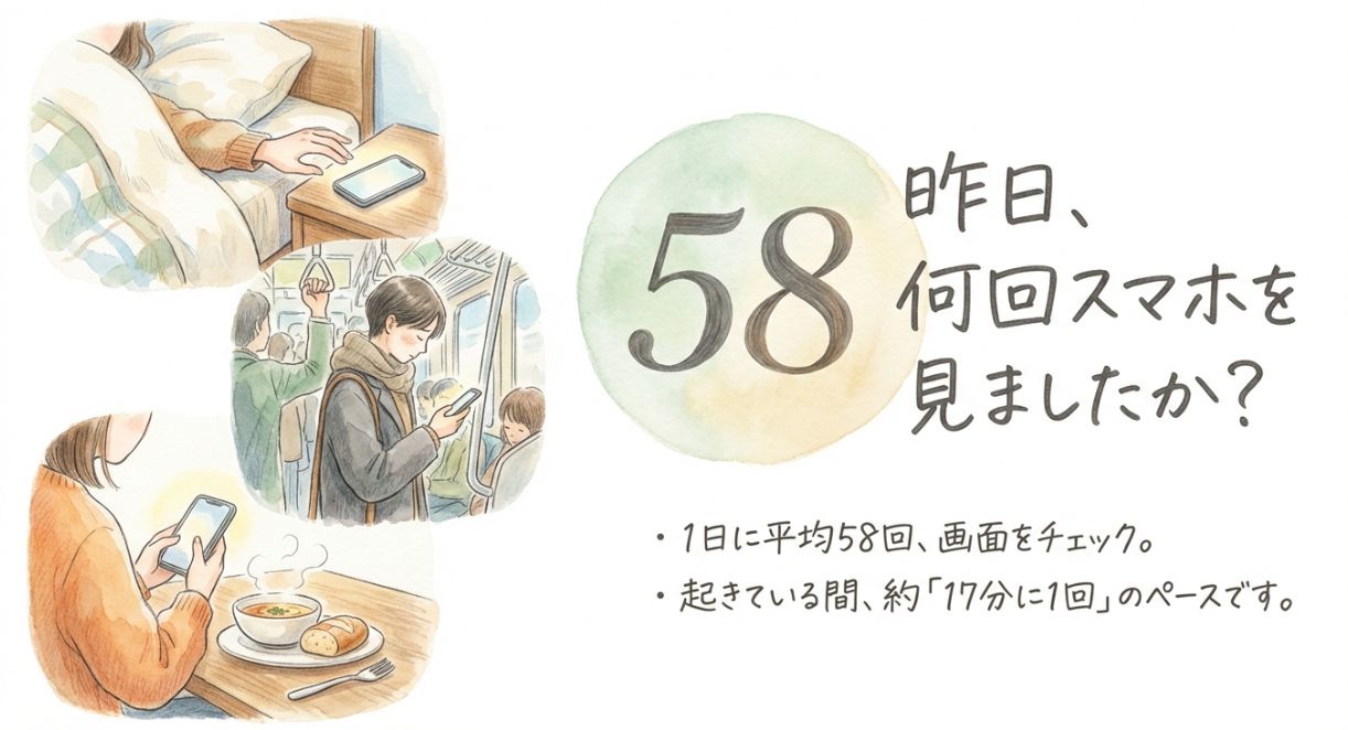 1日に何時間、スマホを見ていますか?