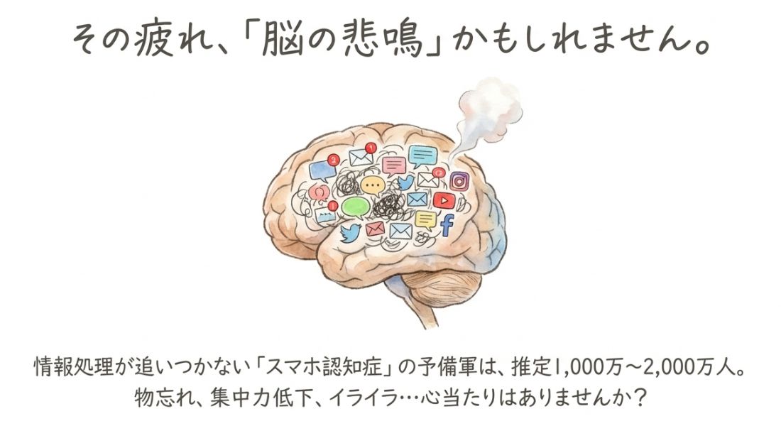 スマホ疲れは「脳の疲労」そのもの