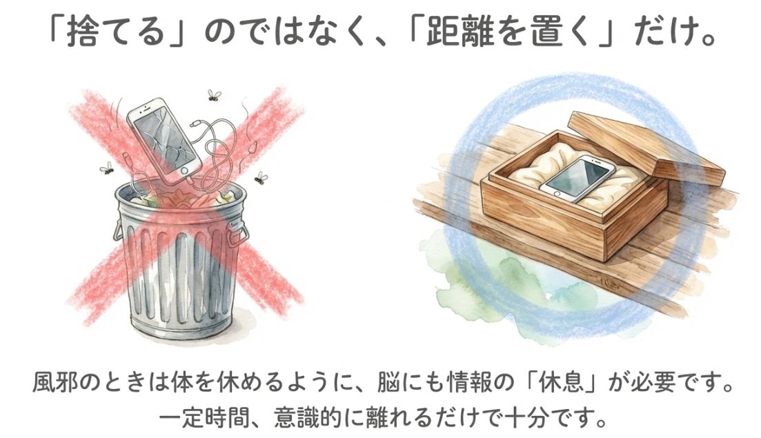 スマホを「やめる」のではなく「距離を置く」こと